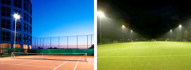 White 250W Outdoor LED Flood Lights IP66 Sports Floodlighting 4000K