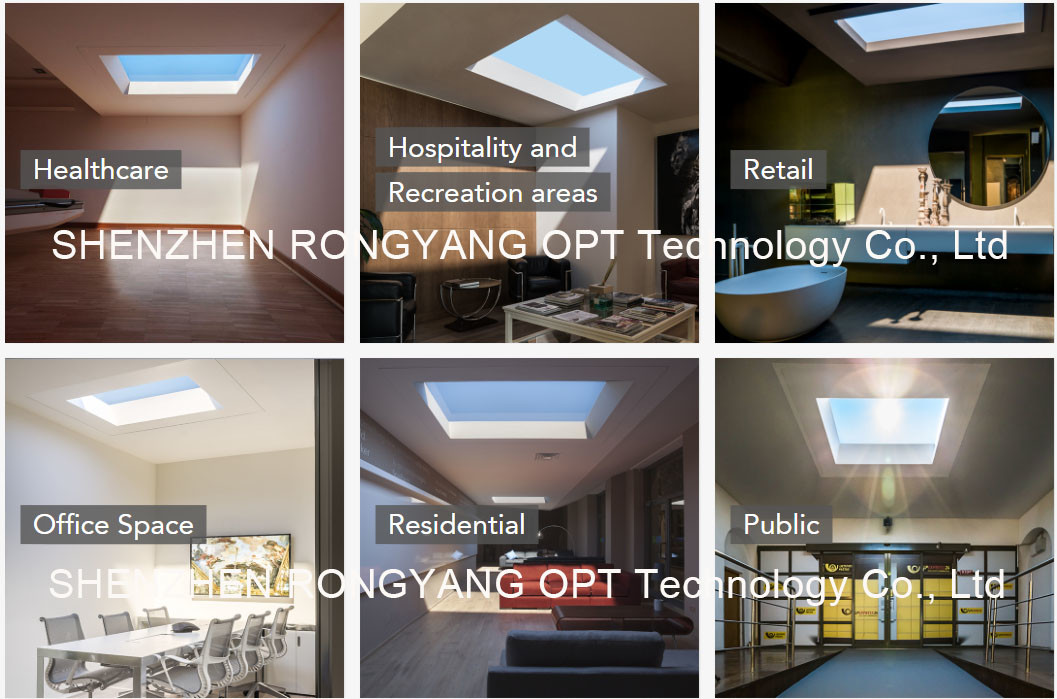 Artificial Skylight Window Tuya LED Fake Skylight 2200K-7800K Multi Scene For Home