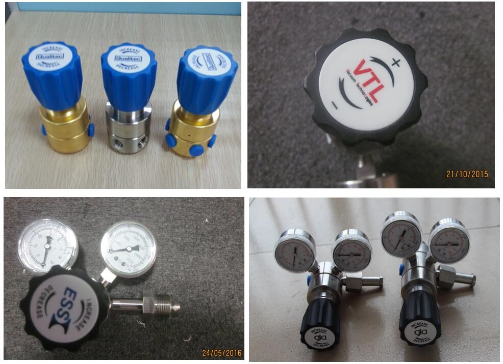 Low Pessure 500psi Nitrogen Adjustable Argon Dual Stage Pressure Regulator
