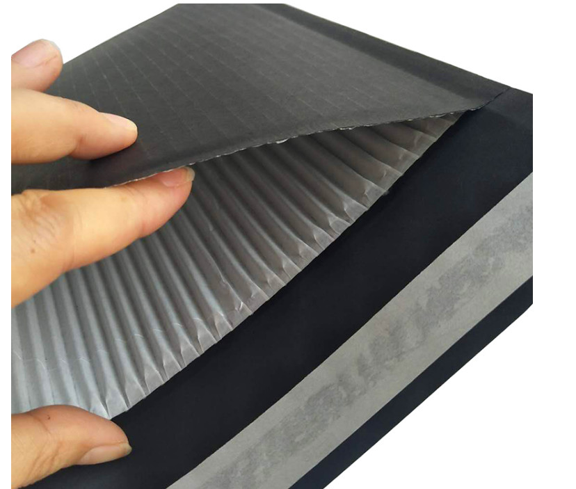 Compostable Fully Black Corrugated Paper Padded Envelopes Rigid Standard Size