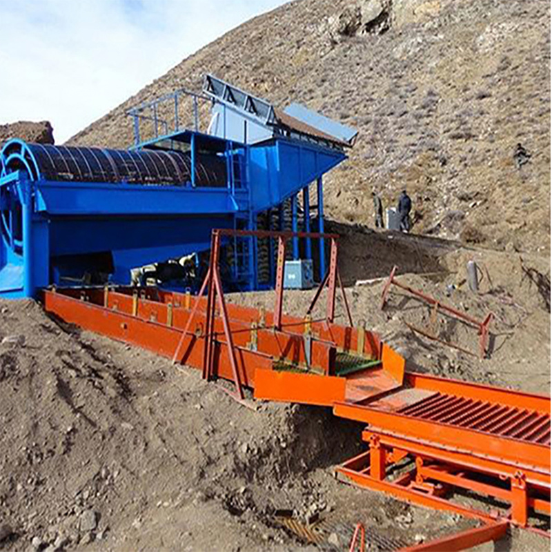 Land Mining Gold and Diamond Machinery Equipment with Agitation Chute