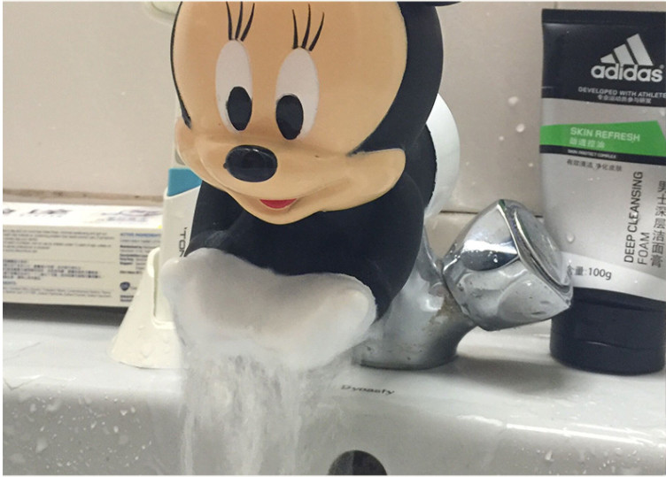 Mickey Mouse Animal Kids Faucet Extender Baby Safety Product , Sink Spout Extender