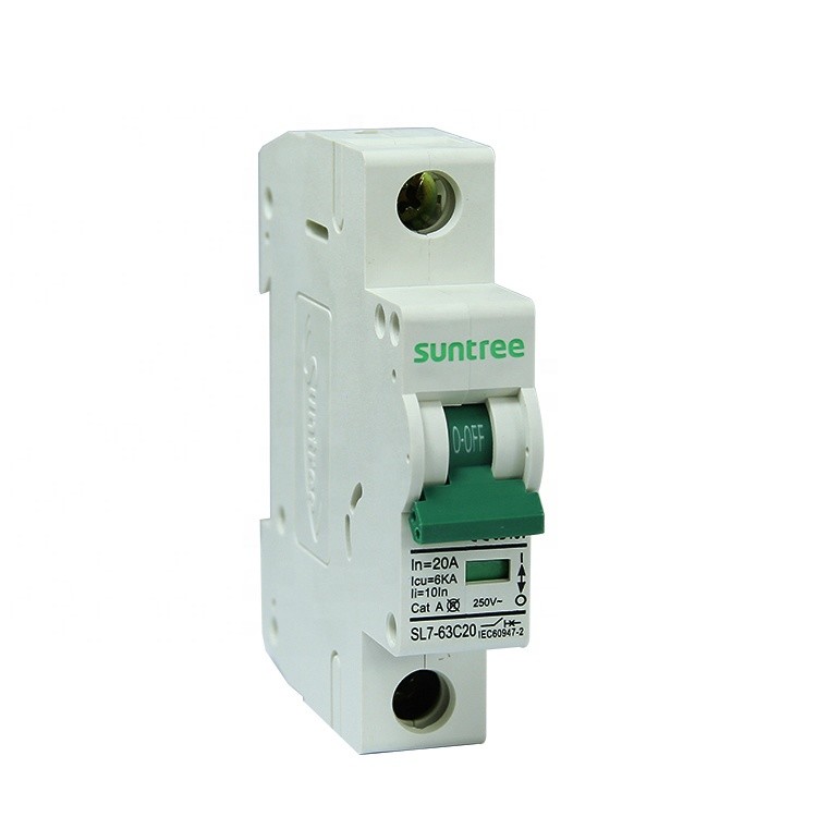  EN60898 6ka MCB Mini SL7-63 AC Circuit Breakers Manufactures