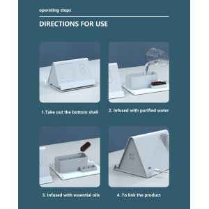 DC5V Multifunction Wireless Charger Mini Humidifier Aroma Diffuser 250ml