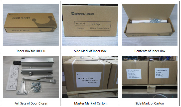 180 Degree Fireproof Adjustable UL Listed Door Closer