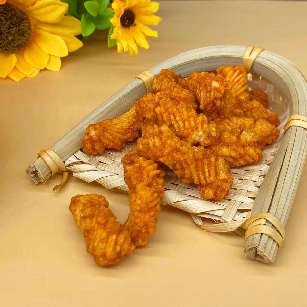 Crispy Seaweed Curry Chili Black Pepper Flavor Rice Cracker Snack Fried