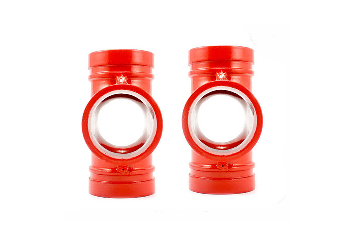 DIN Standard Ductile Iron Water Pipe Fittings Grooved Plumbing Cross OEM Available