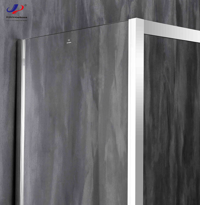 6mm Tempered Safety Glass in Chromed Aluminium Frame Glass Shower Enclosures