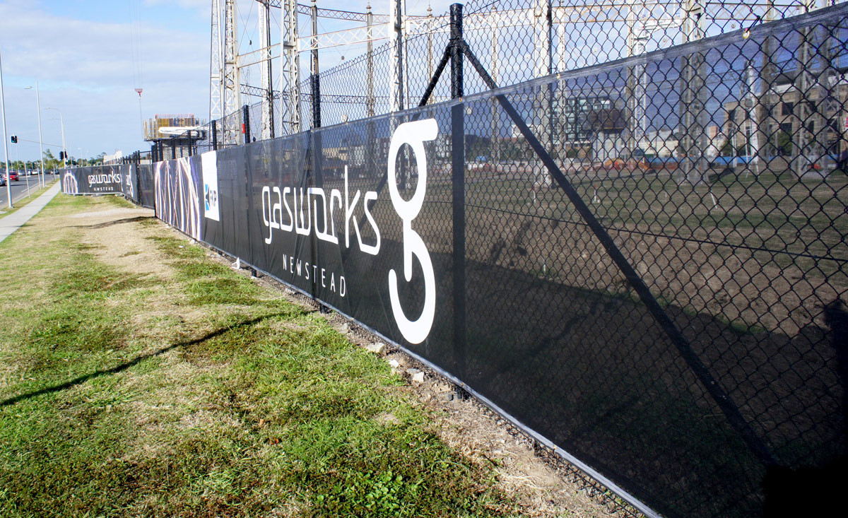Printed Backdrop Outdoor Windproof Rectangular Fabric Mesh Banner For Event Custom Logo