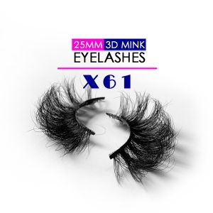 Private Label 25MM Mink Lashes Cusotmized Logo Comfortable Wearing