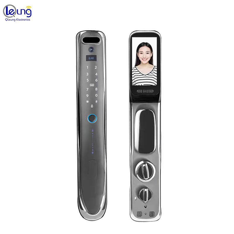 Face ID Intelligent Tuya Door Lock Intercom IC Card App Controlled Smart Door Lock