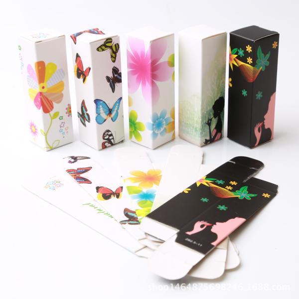 350g white cardboard Lipstick tube color box packaging Four-color printing