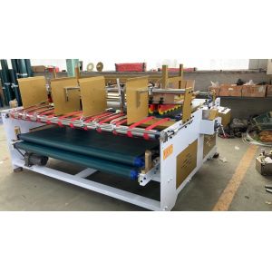 Multi Color Semi Auto Folder Gluer Machine For Carton Box Driven Type Gluing