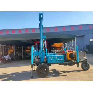 Compact High Speed Pneumatic Borewell Machine with 1 Meter High Leg Stroke