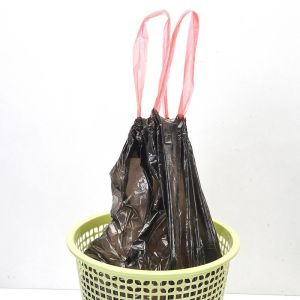 Household Plastic Drawstring Garbage Bags on Roll with HDPE/LDPE/LLDPE Material