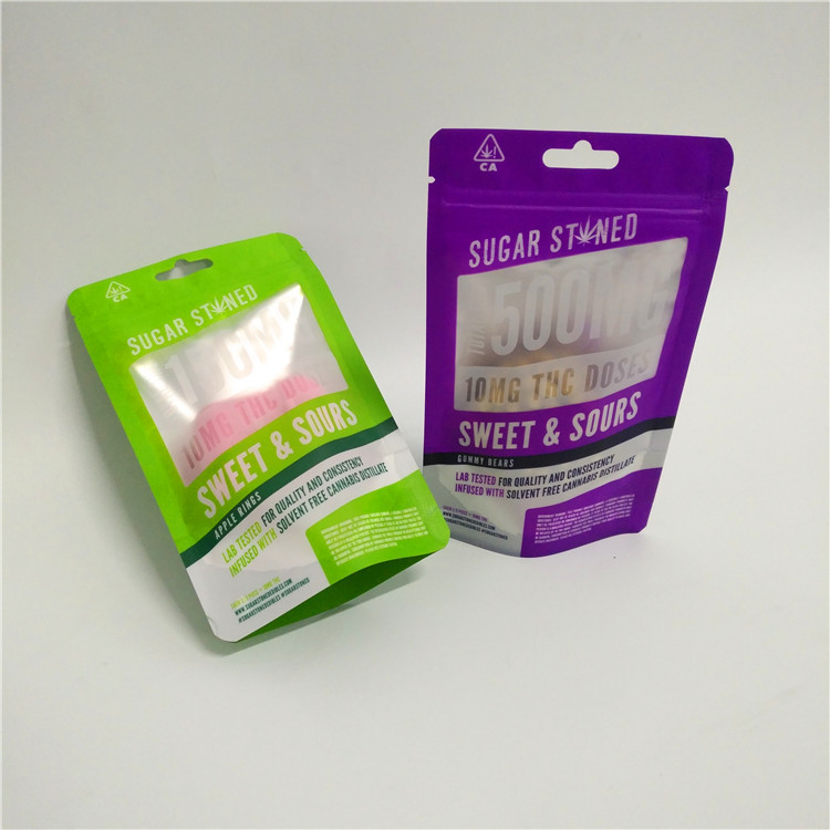 Custom CBD Weed Mylar Herbal Incense Packaging Smell Proof Childproof