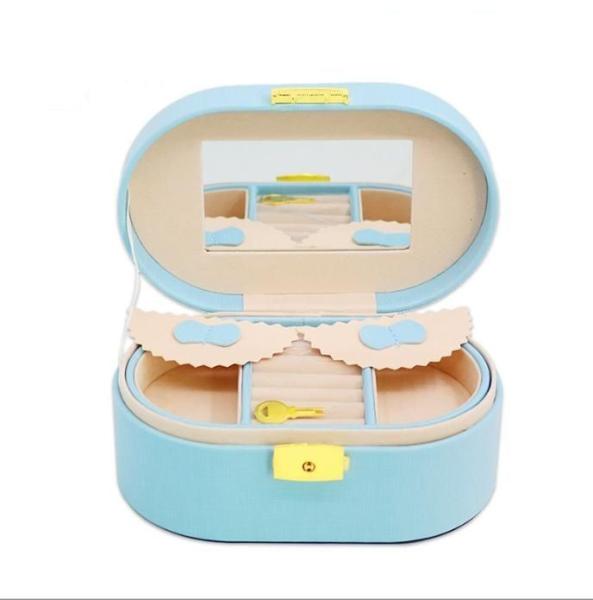 Custom Logo Printing Small Square PU Leather Jewelry Box Luxury Packaging Gift