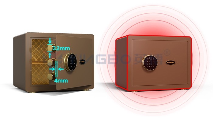 13kg Smart Home Safe Box Biometric Fingerprint Lock With Glossy Surface