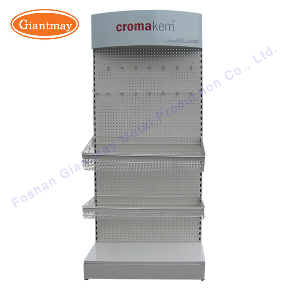 Exhibition Tool Shelf Merchandise Metal Stands Retail Display Racks
