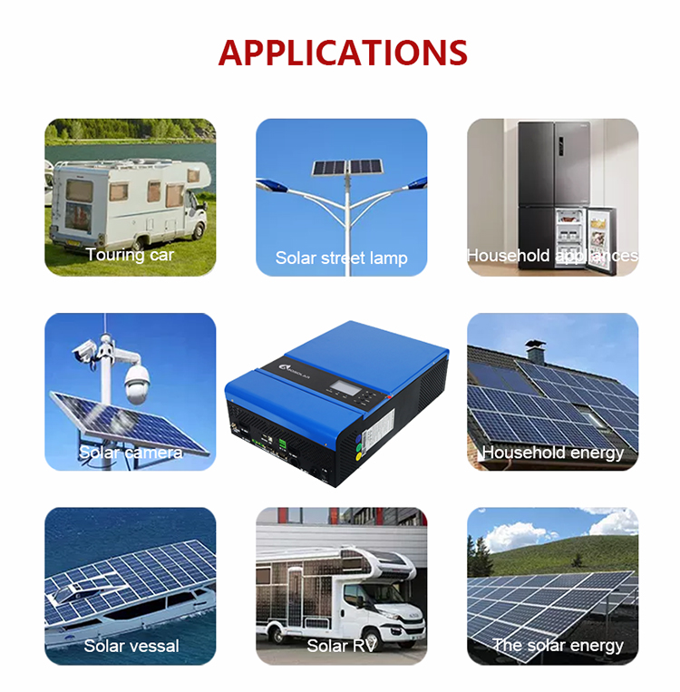 Off Grid Solar Power System with Powerful Amsolar Solar Inverter 3KW 5KW 8KW 10KW