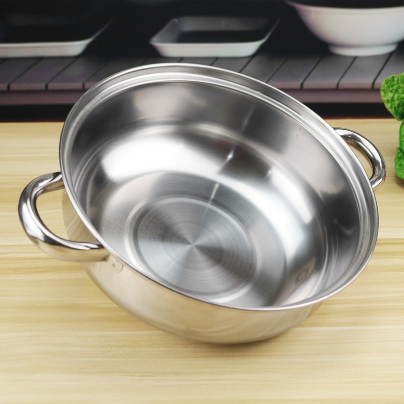Double Soup Steamer Pot 28cm Household Non Stick Cookware Set