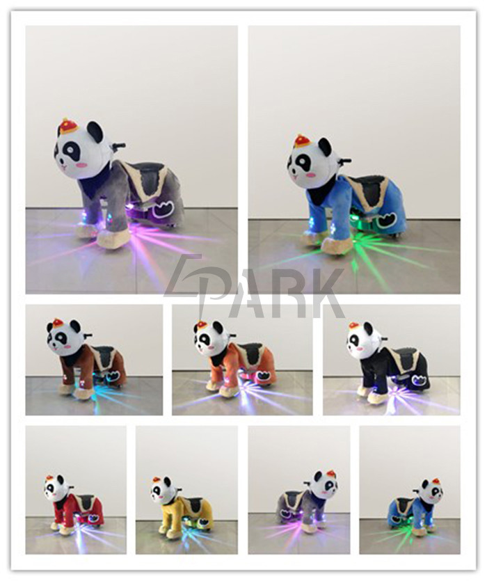 Stuffed Plush Animal Electric Kiddy Ride Machine Coin Operated For Shopping Mall