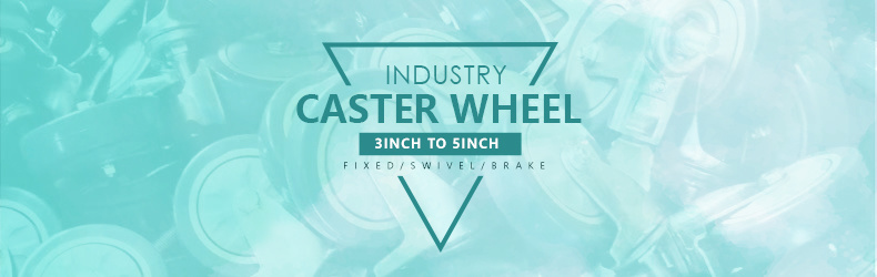 75mm 100mm 125mm Industrial Furniture Trolley Black Single Bearing Caster Wheel