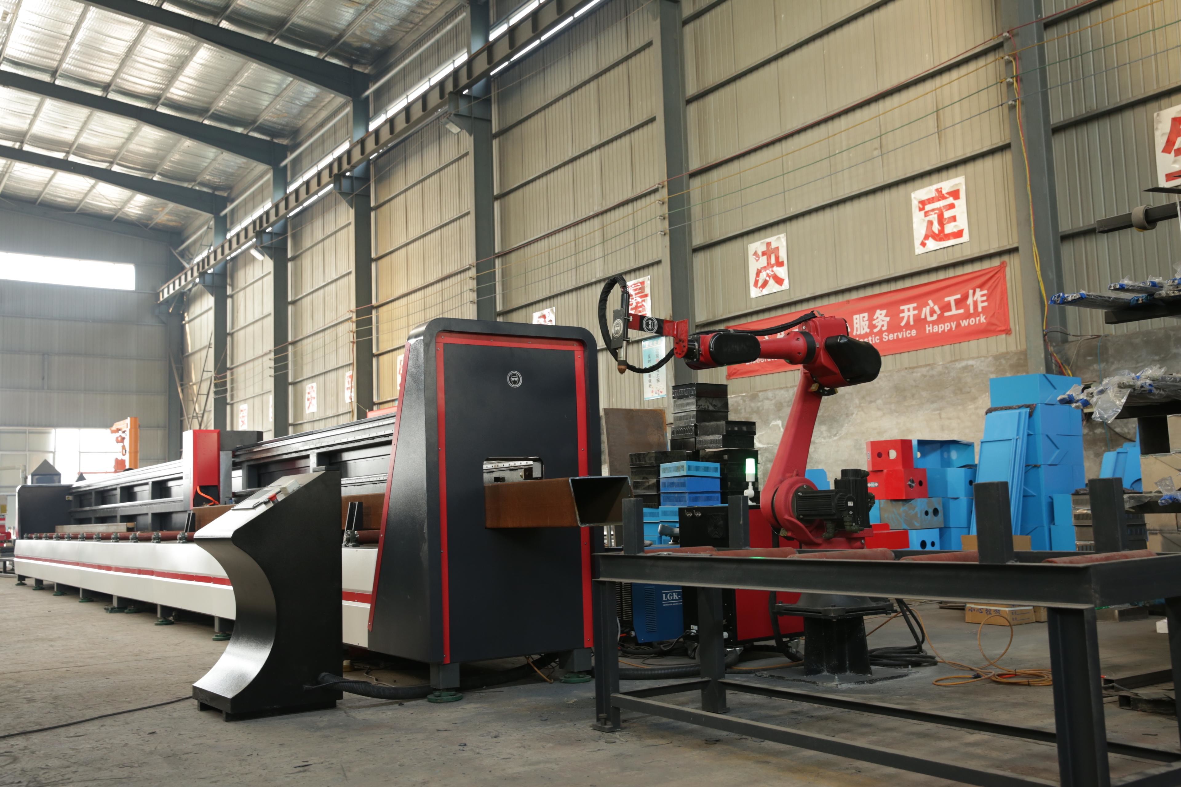 H Beam I Beam And C Channel CNC Plasma Beam Cutting Robot Machine Model CPC1000