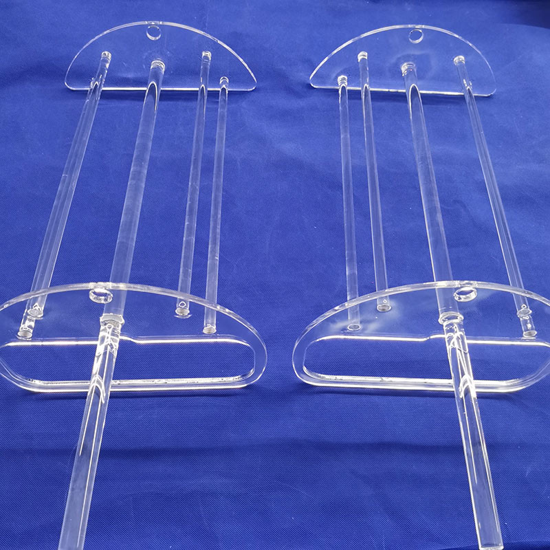 High Purity Fused Quartz Glass Boat Wafer Carrier 100MM For Furnace Customized