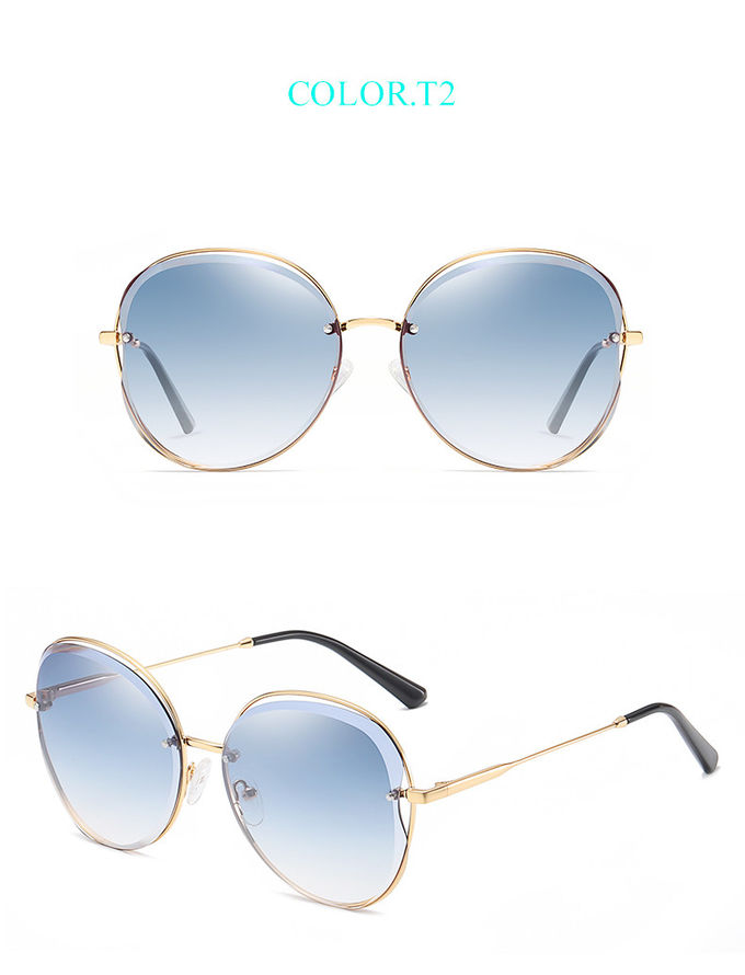 60mm Lens Square Cat Eye Sunglasses UV400 UVC Fashionable Women Sunglasses