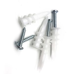 China DIN 10x33mm Plastic Hollow Wall Anchors With Screws Kit on sale