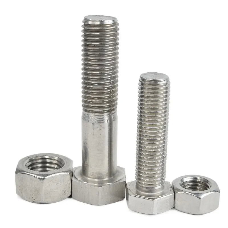 Stainless Steel Hex Bolt Full Thread Hexagon Head Screws Bolts Din933 Bolt And Nut Set