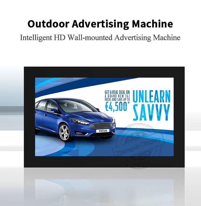Outdoor Advertising 50 Inch Digital Signage with High Brightness and IP65 Rating