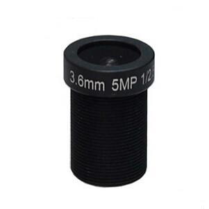 Economic 1/2.5" 3.6mm/6mm/8mm/12mm/16mm F2.0 5MP M12 Mount IR MTV Lens for