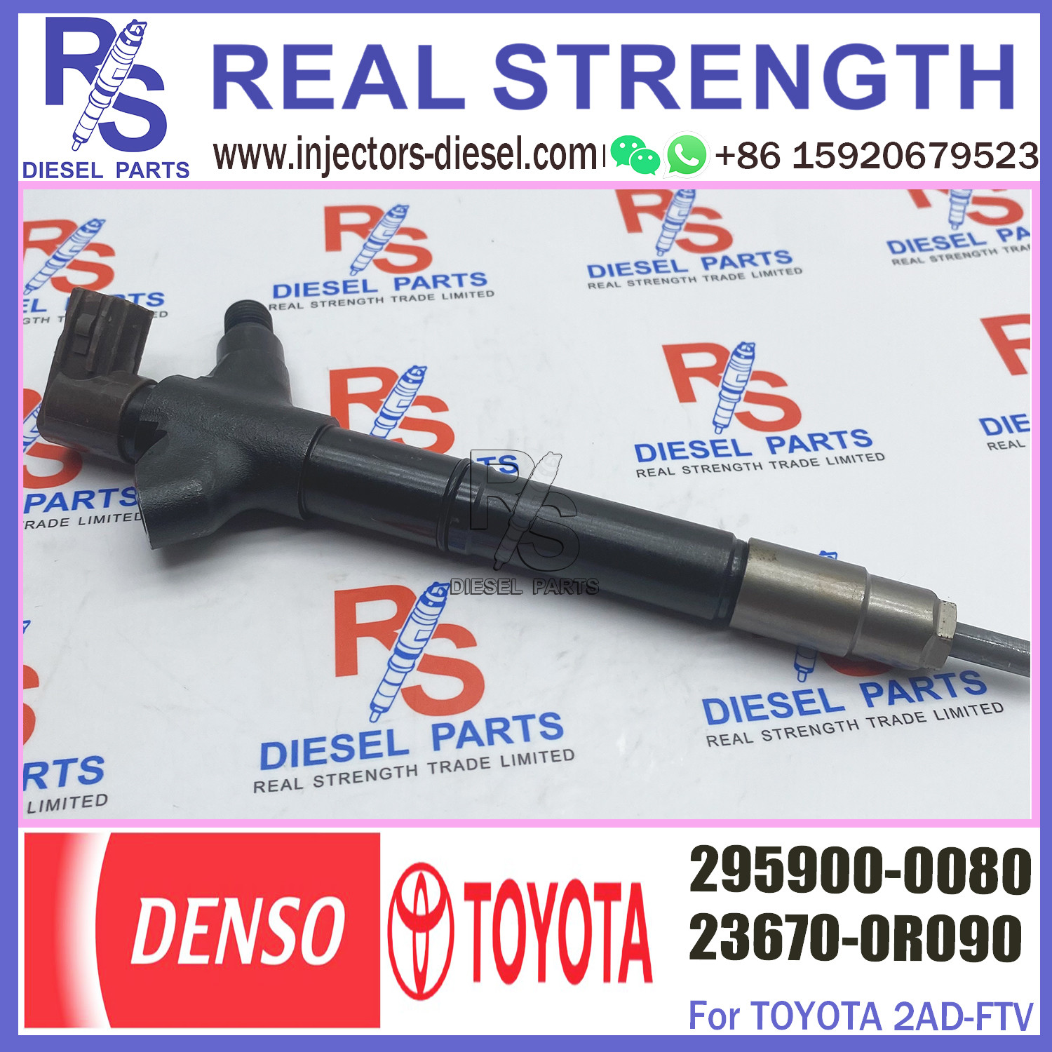Common rail Diesel Fuel Injector 295900-0080 for TOYOTA 23670-26060 23670-0R090