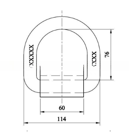 GL certified 1.12T 2T 3T 5T 8T 15T Alloy Steel Weld on Lifting D Ring Metal D Ring for Sea Container Lashing Parts
