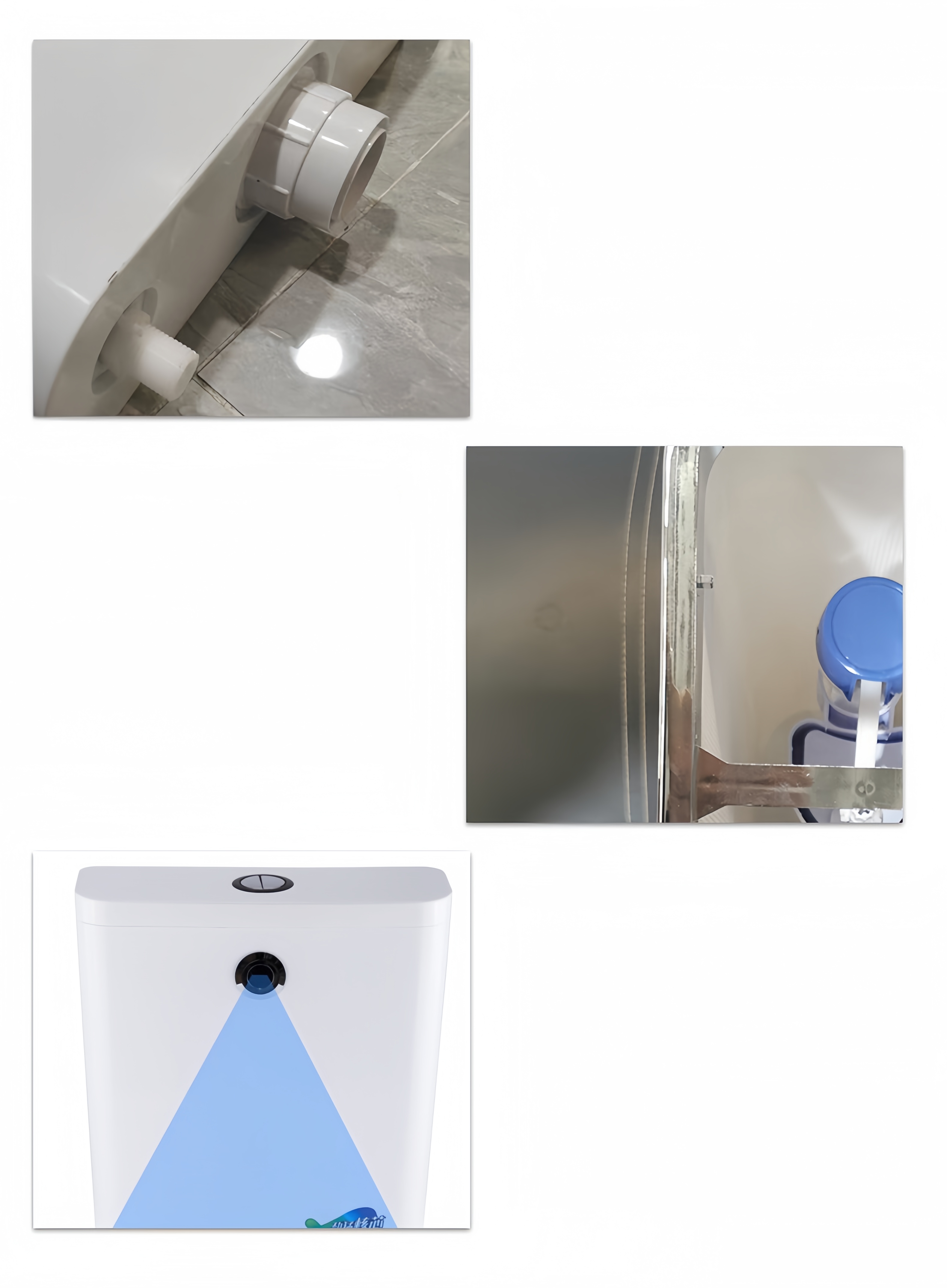 Plastic Toilet Flush Water Tank for Modern Ceramic Toilet WC in Bathroom Renovation