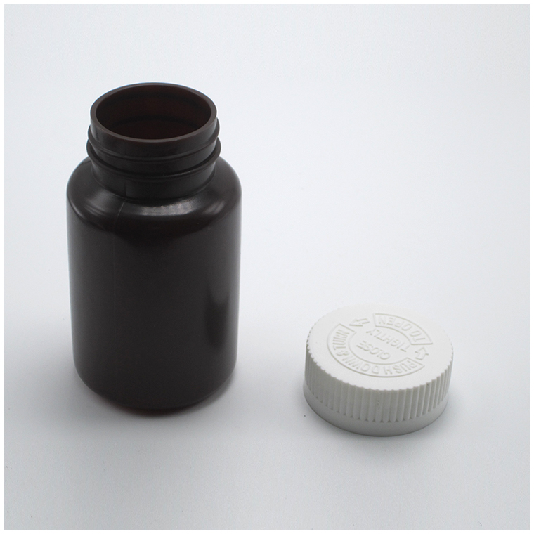 Custom Color 120ML HDPE White Black Empty Plastic Medicine Bottle for Pill Vitamin Capsule