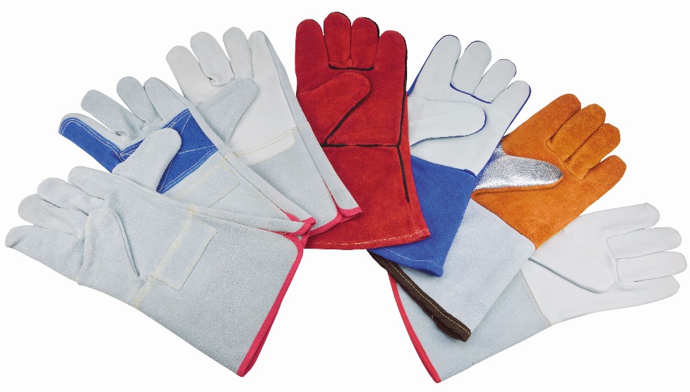 Welding Gloves Wear-Resistant And Heat-Insulating Extended Leather Welder Labor Insurance Gloves