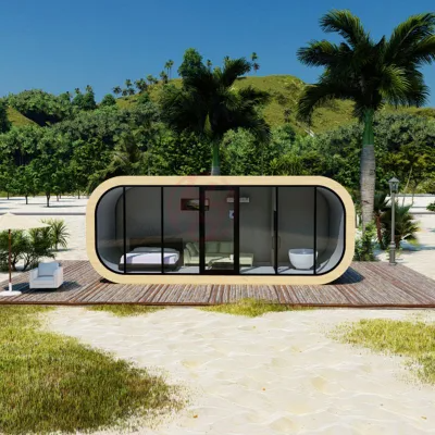 Mobile Modern Design Style Luxury Capsule Hotel Apple Cabin Space House