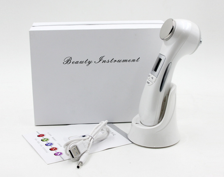 LCD Ultrsounic Hot And Cold Electric Eye Massager Facial Hammer Beauty Machine