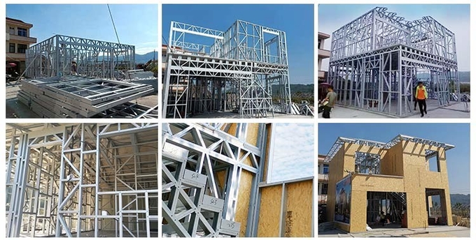 New Zealand Standard Single Storey Light Steel Frame Prefab Villa For Family