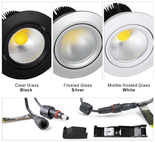 48mm low profile 75mm cut size dimmable 6w downlight opal ceiling fixture downlight