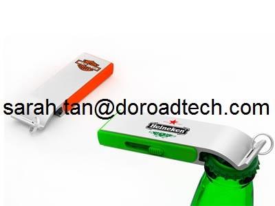 High Speed USB3.0 Metal Bottle Opener USB Pen Drives, Portable Push Pull Bottle