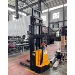  Electric Pallet Stacker with Customized Color Emergency Brakes and Speed Limiter for Safe Operation Manufactures