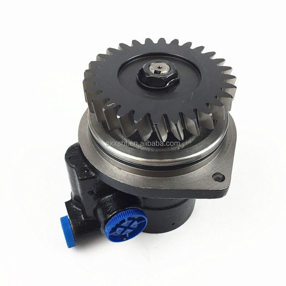 Steering System DZ9100130037 Power Steering Pump for HOWO Shacman Truck Parts Black