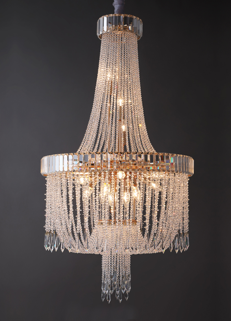Led Crystal Chandelier Modern Living Room Hanging Lamp Luxury french empire crystal chandelier(WH-CY-245)
