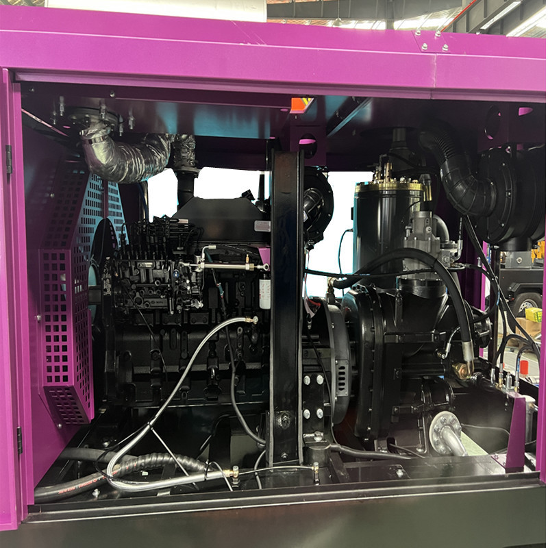Mobile Screw Air Compressor Diesel Driven Screw Type Air Compressor Industrial Screw Air Compressor Machine