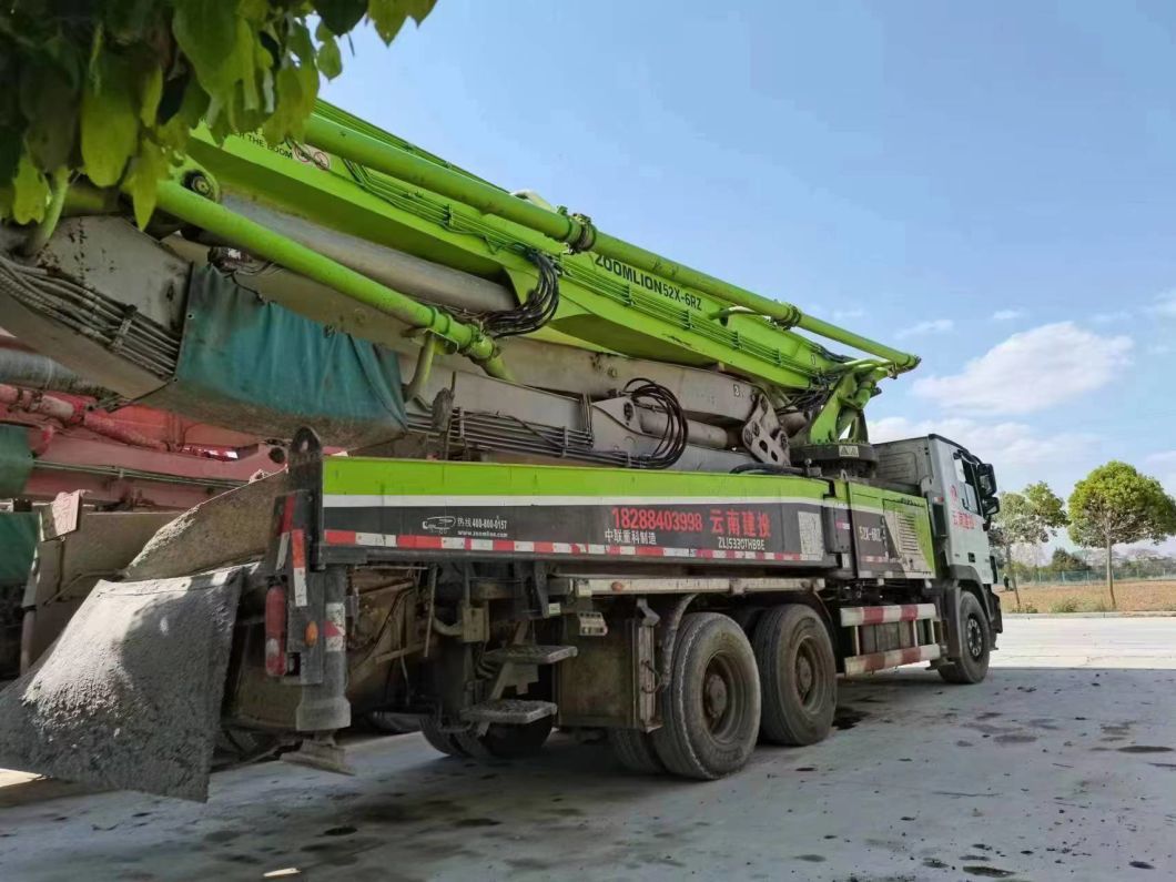 2018 Zoomlion 49m Used Truck Mounted Concrete Pump with Mercedes Benz Chassis Factory Price