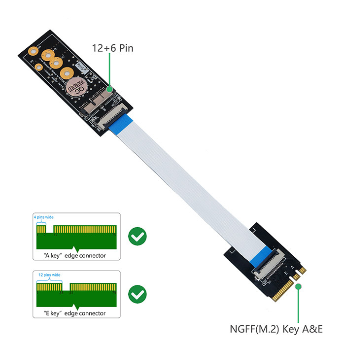 Card To M2 Key AE Cable Electronics Computers Accessories BCM94360CD BCM94360CS2
